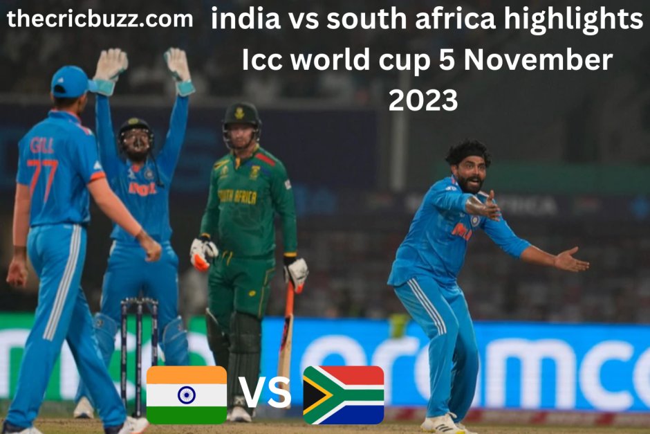 india vs south africa highlights Icc world cup 5 November 2023