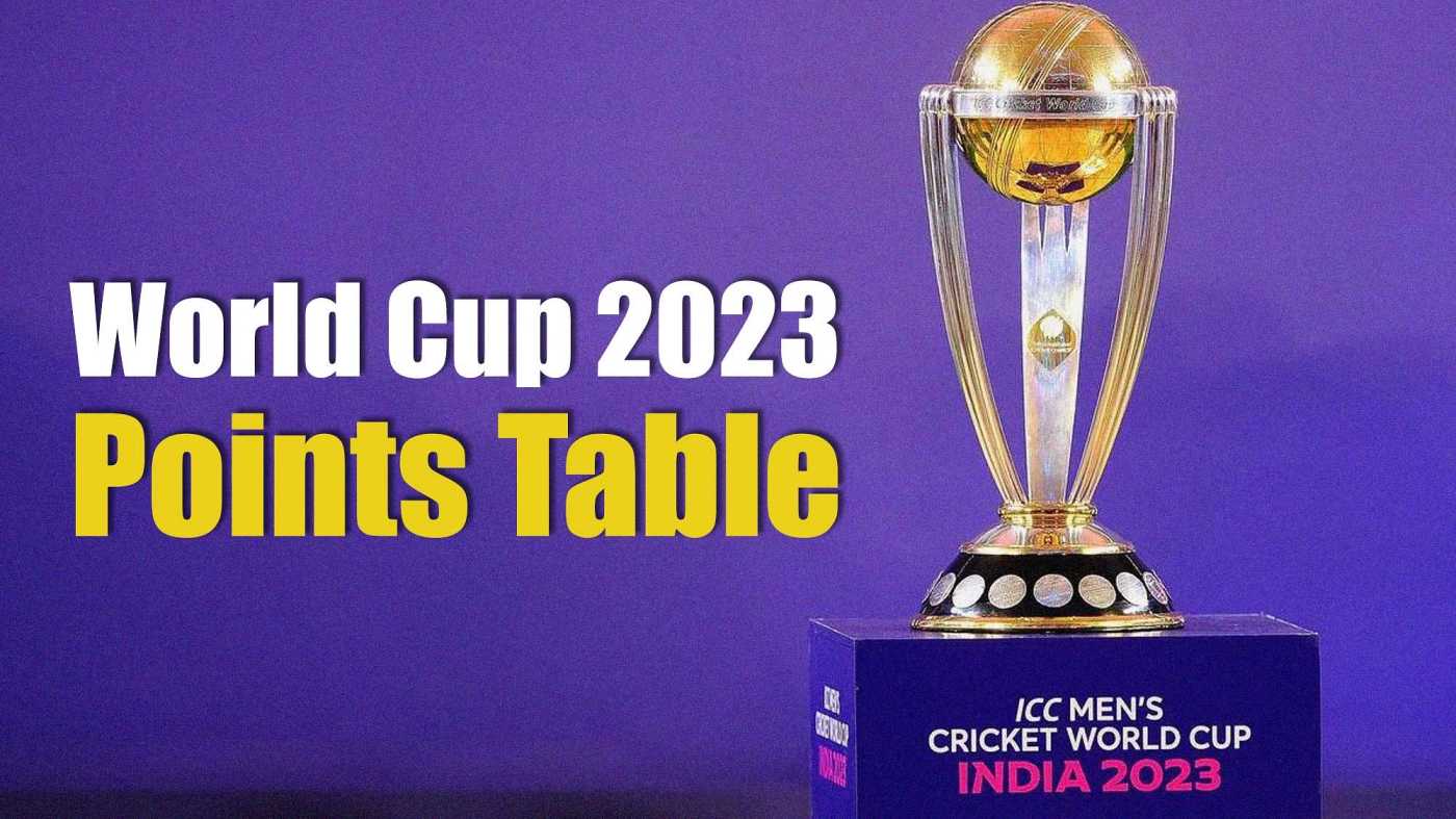 Icc World Cup 2023 Point Table THE CRICBUZZ