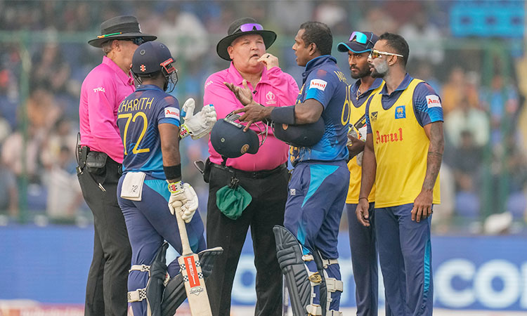Angelo Mathews becomes 1st batter to be timed out in Icc world cup 2023 