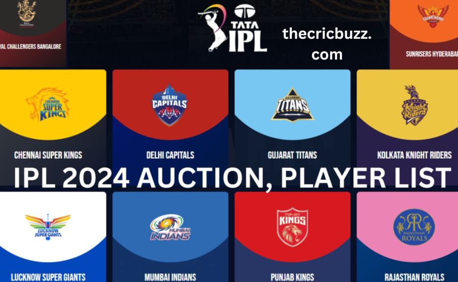 IPL 2024 Auction: Date, Schedule, List Of Players,Team squad ?