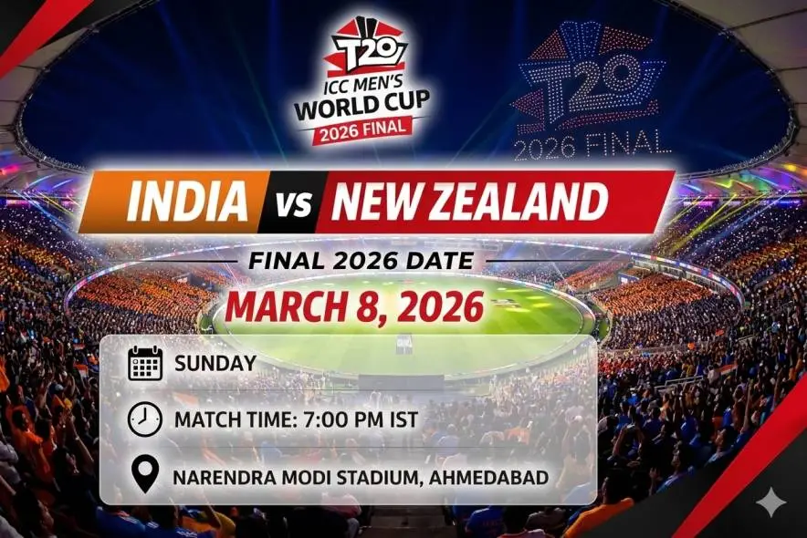 India vs New Zealand, Final, ICC Men's T20 World Cup 2026