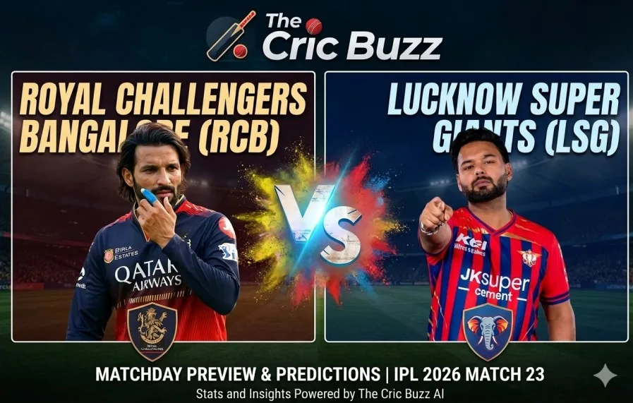 RCB Vs LSG Prediction: Who Will Win Today’s IPL 2026 Match 23?