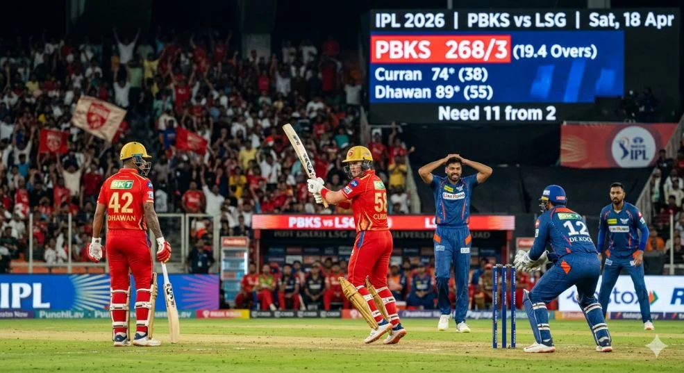 IPL 2026: Punjab Kings Vs Lucknow Super Giants Match Scorecard