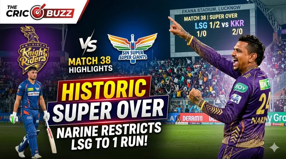 KKR vs LSG Match 38 Highlights: Sunil Narine Restricts LSG