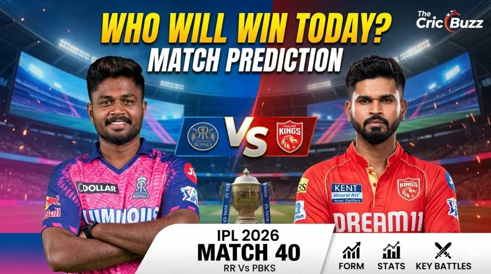 RR Vs PBKS Who Will Win Today Match Prediction IPL 2026 Match 40 28 April?