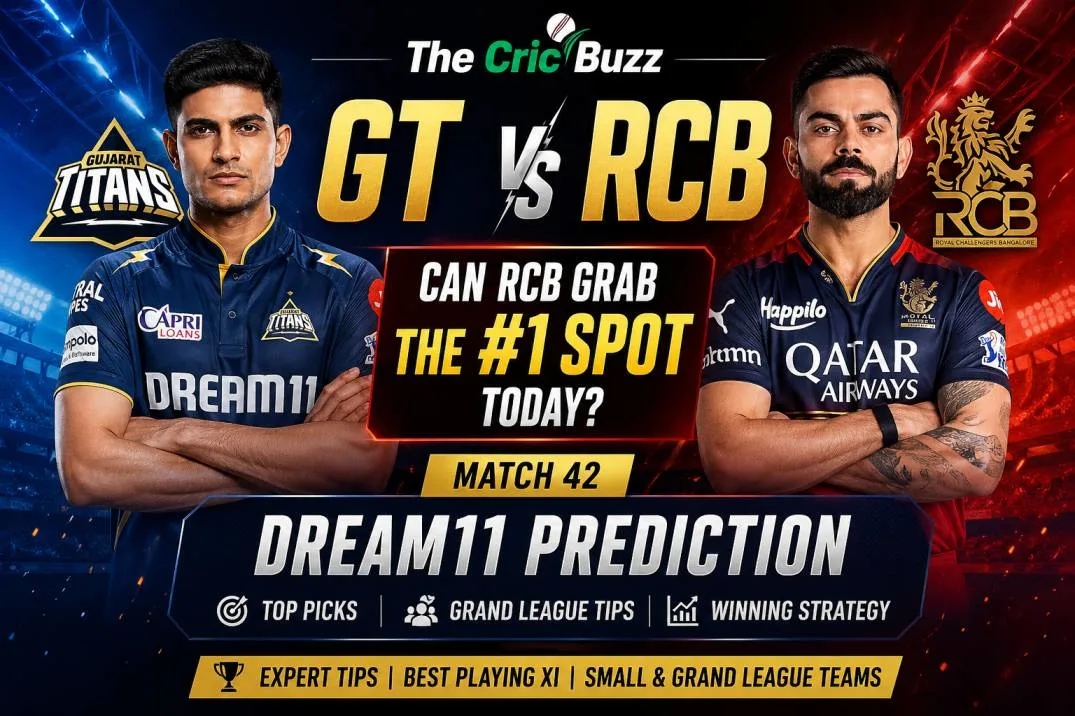 GT vs RCB Dream11 Prediction: Can RCB Grab the #1