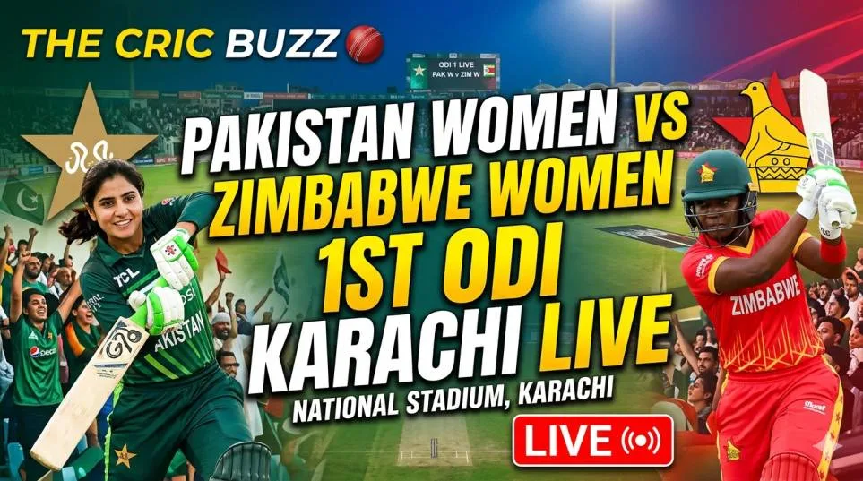 Pakistan Women vs Zimbabwe Women 1st ODI Karachi Live