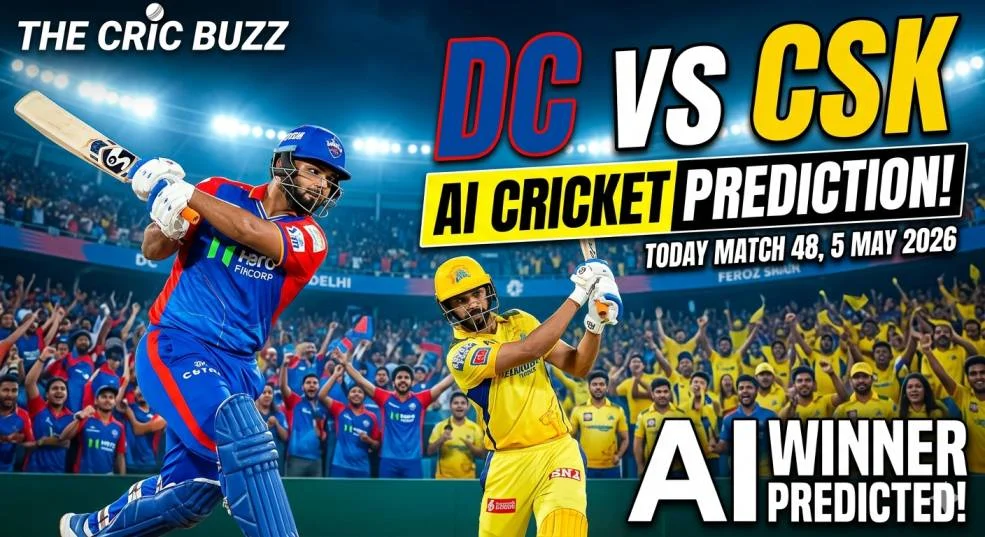 DC vs CSK AI Prediction Today Match 48 IPL 2026