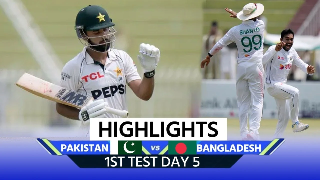 Bangladesh Vs Pakistan Highlights, 1st Test, Day 5: BAN Thrash PAK By 104 Runs