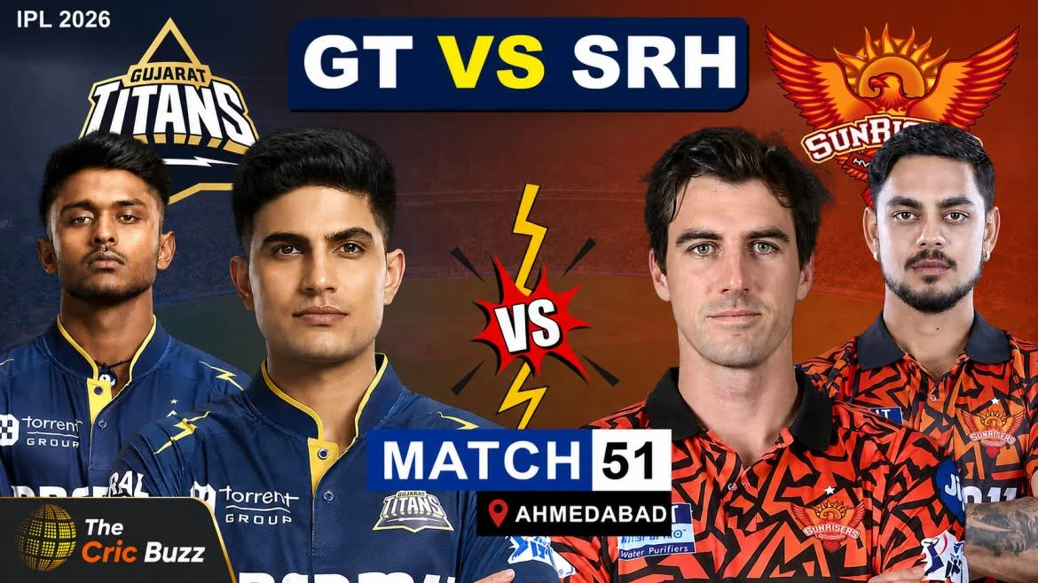 IPL 2026 GT Vs SRH: Gujarat Titans Vs Sunrisers Hyderabad