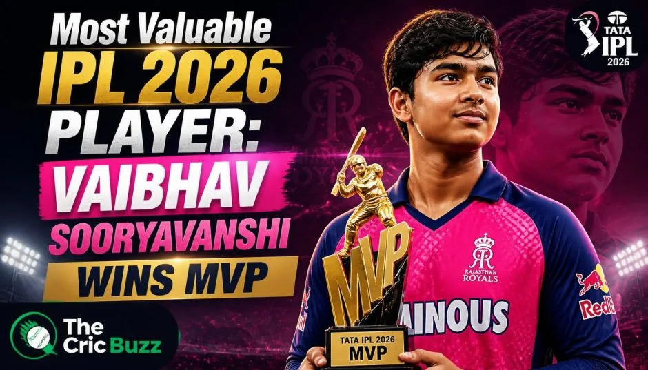 Most Valuable IPL 2026 Player: Vaibhav Sooryavanshi Wins MVP